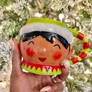 Ltd Ed Threshold Christmas African American/Black Elf Stoneware Mug